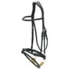 Snaffle Bridle 2700 Pro-Jump With Slide & Lock, Noseband Made Of Cord Covered With Leather