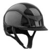Riding Helmet XJ Glossy, Trim Matt Black, Blazon Black, Dark Line -Equestrian Supplie Shop 1024x1024px XJ GLOSSY BLACK 01 1280x1280