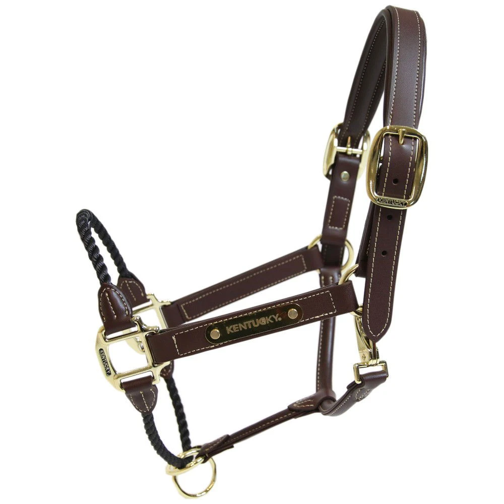 Kentucky Horsewear Leather Rope Halter 3 Kentucky Horsewear Leather Rope Halter