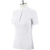 Women's Polo Shirt Branche FW23, Competition Shirt, Short-sleeved -Equestrian Supplie Shop BRANCHE 23W 02 Bianco processed 1280x1280