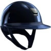 Riding Helmet MS Shadowglossy,Trim+Blazon Blk Chrome,5 Swarovski,with Dressage Chin Strap -Equestrian Supplie Shop Blau vorne processedPclkjTEJlKE1P 1280x1280