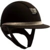Riding Helmet MS SM,FB+Blazon Crystl Fabric Metal,Trim Matt Brnz, With Dressage Chin Strap -Equestrian Supplie Shop Braun vorne processed 1280x1280