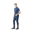 Covalliero Mens Breeches Techn, Full Seat, Leather Trim, Imitation Leather -Equestrian Supplie Shop Covalliero Reithose Herren Techno navy 1 1280x1280
