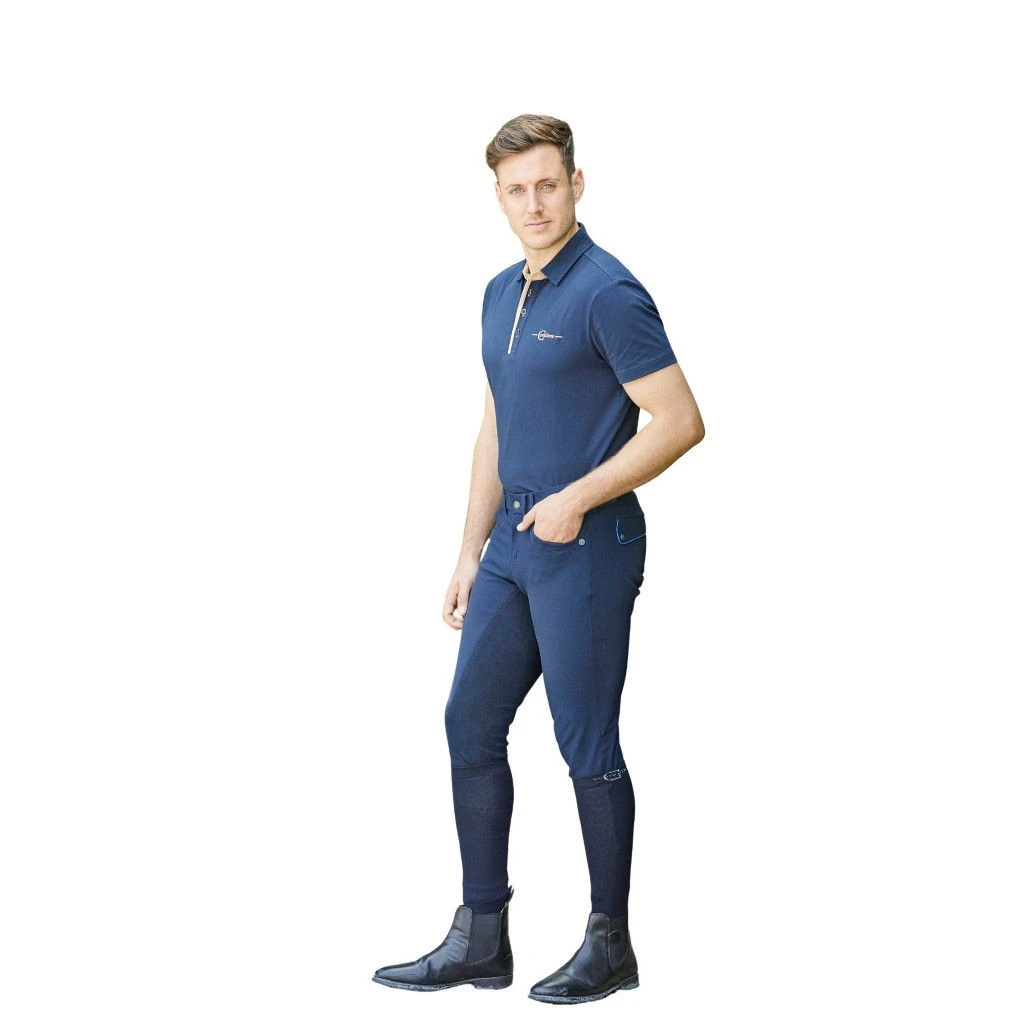Covalliero Mens Breeches Techn, Full Seat, Leather Trim, Imitation Leather 3 Covalliero Mens Breeches Techn, Full Seat, Leather Trim, Imitation Leather