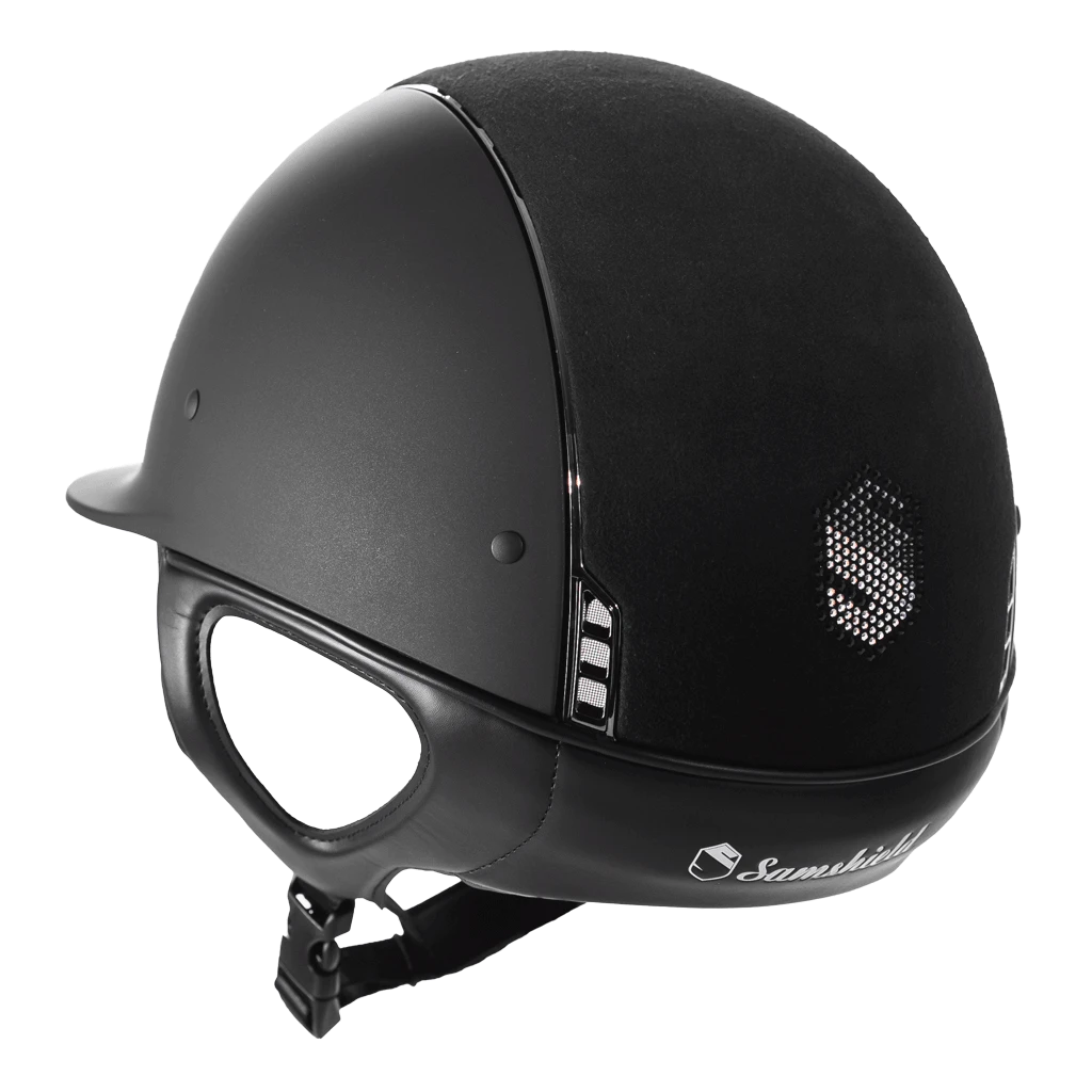 Riding Helmet Classic SM, Top Alct Holographic Shield Sw, Trim+Blazon Black Chrome 4 Riding Helmet Classic SM, Top Alct Holographic Shield Sw, Trim+Blazon Black Chrome - Image 2