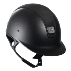 Riding Helmet Classic SM, Top Alct Holo Shield Swarovski, Trim Matt, Blazon Black Chrome