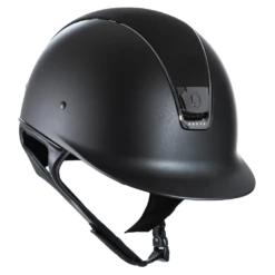 Riding Helmet Classic SM, Top Alct Holo Shield Sw, Trim+Blazon Black Chrome, 5 Holo Stones