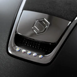 Riding Helmet Classic SM, Top Alct Holo Shield Sw, Trim+Blazon Black Chrome, 5 Holo Stones -Equestrian Supplie Shop DSC02153 1280x1280