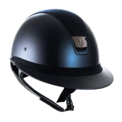 Riding Helmet MS SM, Holo Shield Sw,FB Alct, Trim Matt,Blazon Blk Chrm, 5 Sw Metallic Blue