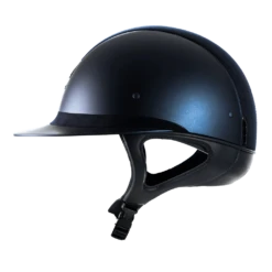 Riding Helmet MS SM, Holo Shield Sw,FB Alct, Trim Matt,Blazon Blk Chrm, 5 Sw Metallic Blue -Equestrian Supplie Shop DSC02258 1280x1280