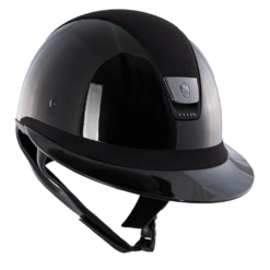 Riding Helmet MS Glossy, Holo Shield Sw,FB Alct,Trim Matt, Blazon Blk Chrm, 5 Jet Hematite
