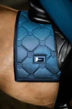 Saddle Pad Blue Meadow Glimmer, Dressage Saddle Pad -Equestrian Supplie Shop ES Dressurschabracke Glimmer blue meadow 4 1280x1280