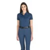 Women's Shirt Evae M/C SS23, Polo Shirt, Short-sleeved -Equestrian Supplie Shop Equiline Shirt Damen Evae SS diplomatic blue 1280x1280