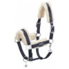 Halter Double Pin Mattgloss Evo-Wool Platinum Pure SS23, Nylon Halter -Equestrian Supplie Shop Eskadron Halfter MattglossEvo Wool PlatinumPure FS23 navy 1280x1280