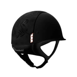 Riding Helmet Classic Shadowmatt, Top Flower Embroidery,Trim Matt Black, Blazon Pink Gold 5 Riding Helmet Classic Shadowmatt, Top Flower Embroidery,Trim Matt Black, Blazon Pink Gold -Equestrian Supplie Shop FR26604 1280x1280
