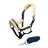 Halter Synthetic Fur, With Lead Rope -Equestrian Supplie Shop Halter and Lead rope navy 1 1280x1280