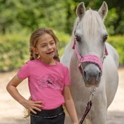 Kid's T-Shirt IRHStormy SS23, Short Sleeve -Equestrian Supplie Shop KL35123032 3145 3145 Shocking Pink 2 1280x1280