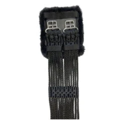 Cord Girth, Short Girth, Synthetic Fiber, With Padded Stainless Steel Buckles