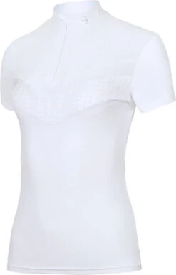 Women's Competition Shirt Vina FW23, Short-sleeved -Equestrian Supplie Shop Laguso Shirt Damen Theresa monogram 3 processed 1280x1280