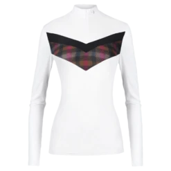 Women's Competition Shirt Vivien Check FW22, Long-sleeved