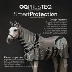 Fly Sheets Smart Protection, With Neck Piece -Equestrian Supplie Shop PresTeq Fliegendecke SmartProtection 5 1280x1280