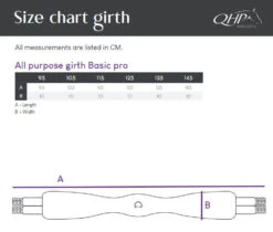 Eventing Girth Basic Pro, Long Girth -Equestrian Supplie Shop QHP Langgurt BasicPro Grossen processed 1280x1280