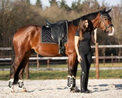 Women`s Sports Shirt Menton, Short-Sleeved -Equestrian Supplie Shop QHP Sportshirt Menton schwarz 4 processed 1280x1280