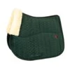 Kentucky Horsewear Saddle Pad Skin-Friendly Velvet, Jumping Saddle Pad, Artificial Lambskin