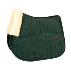 Kentucky Horsewear Saddle Pad Skin-Friendly Velvet, Jumping Saddle Pad, Artificial Lambskin