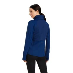 Ariat Women's Training Shirt Venture FW22 -Equestrian Supplie Shop ariat sweatshirt venture estate blue 2 1280x1280