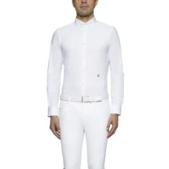 Cavalleria Toscana Men's Competition Shirt Guibert Shirt L/S, Long-Sleeved