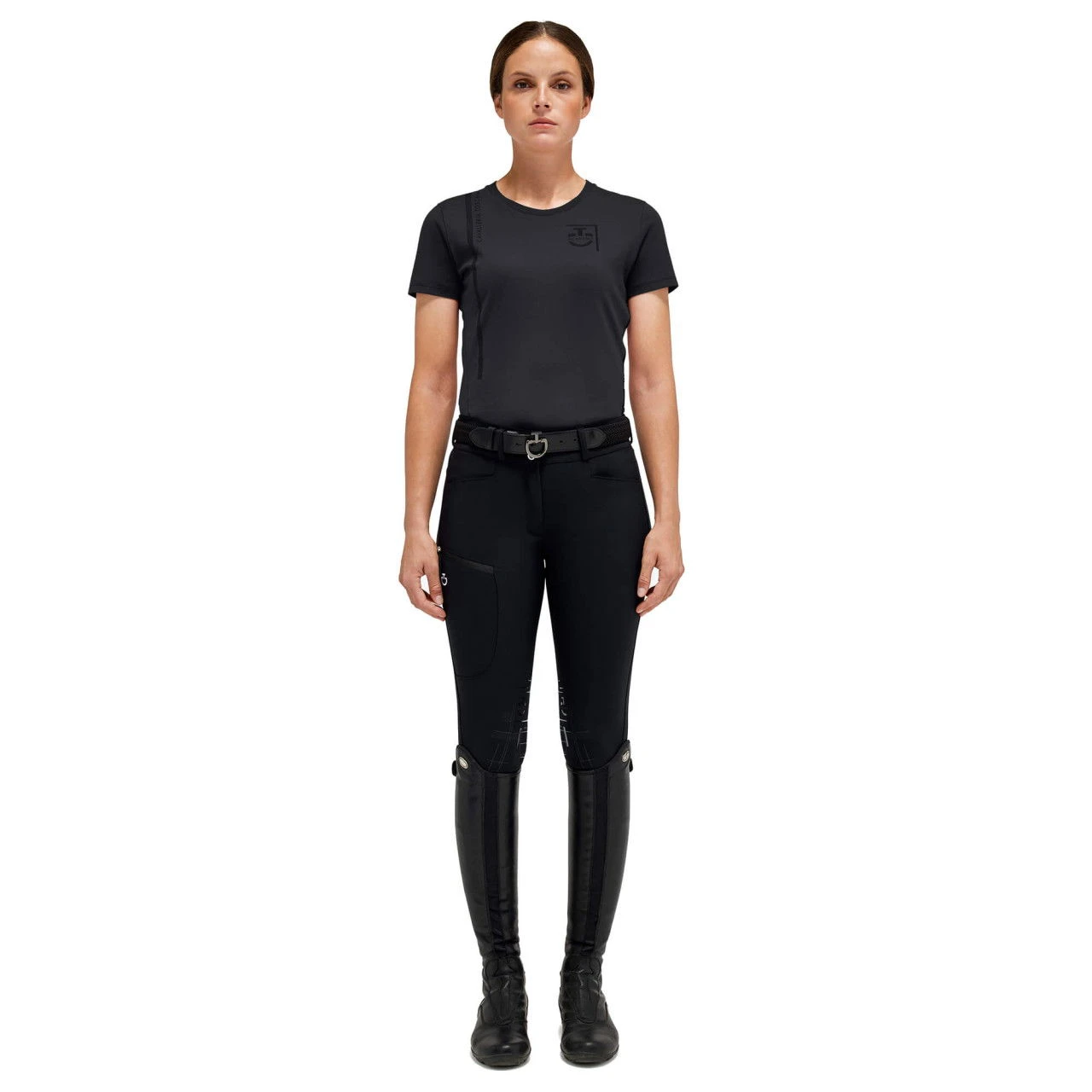 Cavalleria Toscana Women's T-Shirt CT Academy Cotton FW23, Short-sleeved 3 Cavalleria Toscana Women's T-Shirt CT Academy Cotton FW23, Short-sleeved