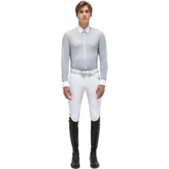 Cavalleria Toscana Men's Competition Shirt Guibert Shirt L/S SS23, Long-sleeved