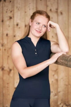 Covalliero Women's Top SS23, Sleeveless -Equestrian Supplie Shop covalliero top damen FS23 darknavy 1 1280x1280