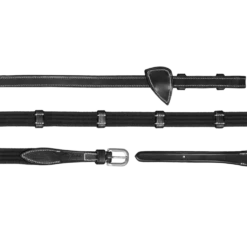 Web Reins With Leather Bars WC 16 Mm