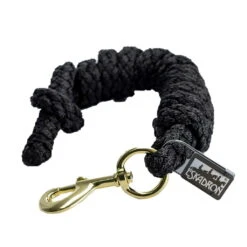 Rope With Snap Hook, Brass Covered