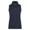 Women's Polo Shirt ESCarmella SS23, Sleeveless -Equestrian Supplie Shop euro star FS22 Poloshirt aermellos damen escarmella navy 1 1280x1280