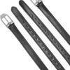 Lemieux Stirrup Leathers Arika, Leather -Equestrian Supplie Shop it03728 product arikastirrupleather black 2 processed 1280x1280