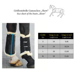Synthetic Fur Tendon Boots Show 17 Synthetic Fur Tendon Boots Show -Equestrian Supplie Shop kavalkade kunstfellgamaschen show groessentabelle 1280x1280