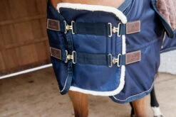 Kentucky Horsewear Chest Expander Vegan Sheepskin, Waterproof, 2 Buckles -Equestrian Supplie Shop kentucky horsewear brustgurtverlangerung vegan sheepskin wasserdicht navy 2 1280x1280