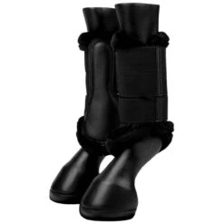 Lemieux Fleece Edge Mesh Brushing Boots -Equestrian Supplie Shop lm fleeceedgeboots blackblack9 hr processed 1280x1280