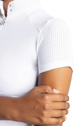 Women's Competition Shirt Air Show, Short-Sleeved -Equestrian Supplie Shop maximilian equestrian turniershirt airshow white 10 1280x1280