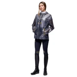 Rain Jacket Unisex Waterproof Nylon FW22, Rain Jacket -Equestrian Supplie Shop rgitaly regenjacke waterproof nylon grey 4 1280x1280