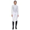 Women's Competition Shirt Jersey L/S Zip SS23 -Equestrian Supplie Shop rgitaly turniershirt jersey ls zip white 1 1280x1280