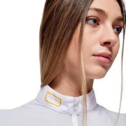 Women's Competition Shirt Jersey L/S Zip SS23 -Equestrian Supplie Shop rgitaly turniershirt jersey ls zip white 3 1280x1280