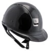 Riding Helmet Miss Shield Shadowglossy,Frontal Band Synthetic, Trim + Blason Black Chrome -Equestrian Supplie Shop samshield reithelm classic shadow glossy miss shield black chrom glossy top schwarz 1ANi7oWlLCxmnPhxUC5QkkJGlaL 1280x1280