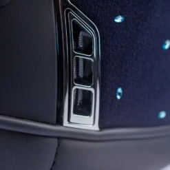 Riding Helmet Classic Shadowmatt Crystal Comet Light -Equestrian Supplie Shop samshield reithelm classic shadow matt crystal comet light chrome silver chrome blue aquamarine 4Ra7J8Q9Om7ODt 1280x1280