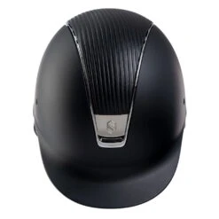 Riding Helmet Classic Shadowmatt Leather, Chrome Silver, Chrome -Equestrian Supplie Shop samshield reithelm classic shadow matt leather chrome silver chrome schwarz 3XvhLgFVglDWjf 1280x1280