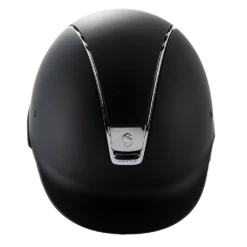 Riding Helmet Classic SM, Dressage Cut, Trim + Blason Chrm Silver, 5 Sw -Equestrian Supplie Shop samshield reithelm classic sm dressurausschnitt trim blason chrm silver 5 sw schwarz 2 1280x1280