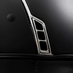 Riding Helmet Classic SM, Dressage Cut, Trim + Blason Chrm Silver, 5 Sw -Equestrian Supplie Shop samshield reithelm classic sm dressurausschnitt trim blason chrm silver 5 sw schwarz 4 1280x1280